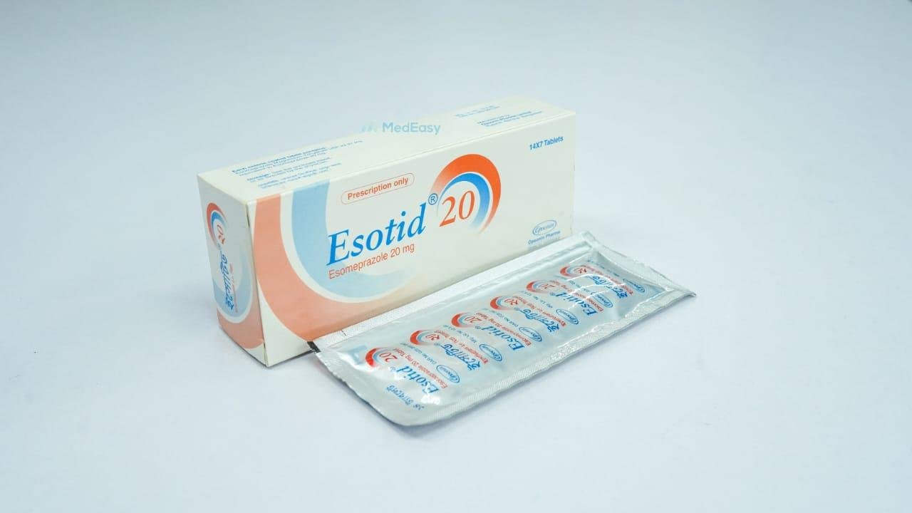 Esotid20 mg Tablet Esomeprazole Magnesium Trihydrate