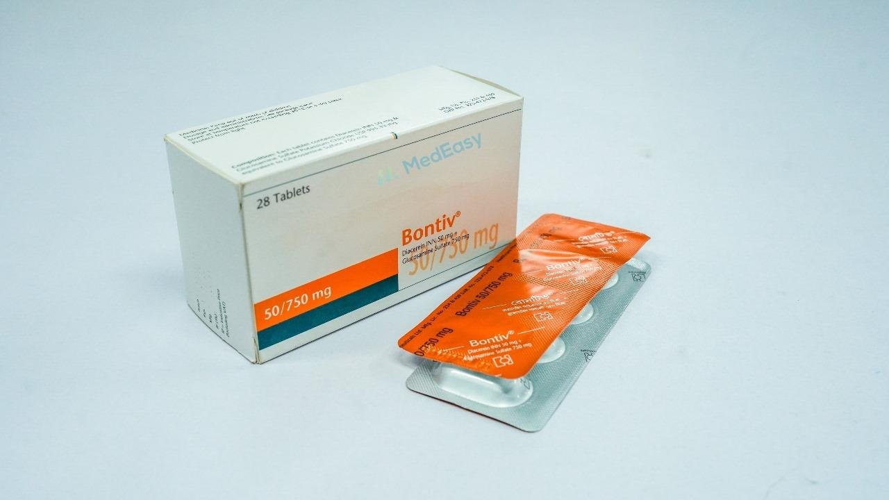 Bontiv750 mg+50 mg Tablet Glucosamine Sulphate + Diacerein