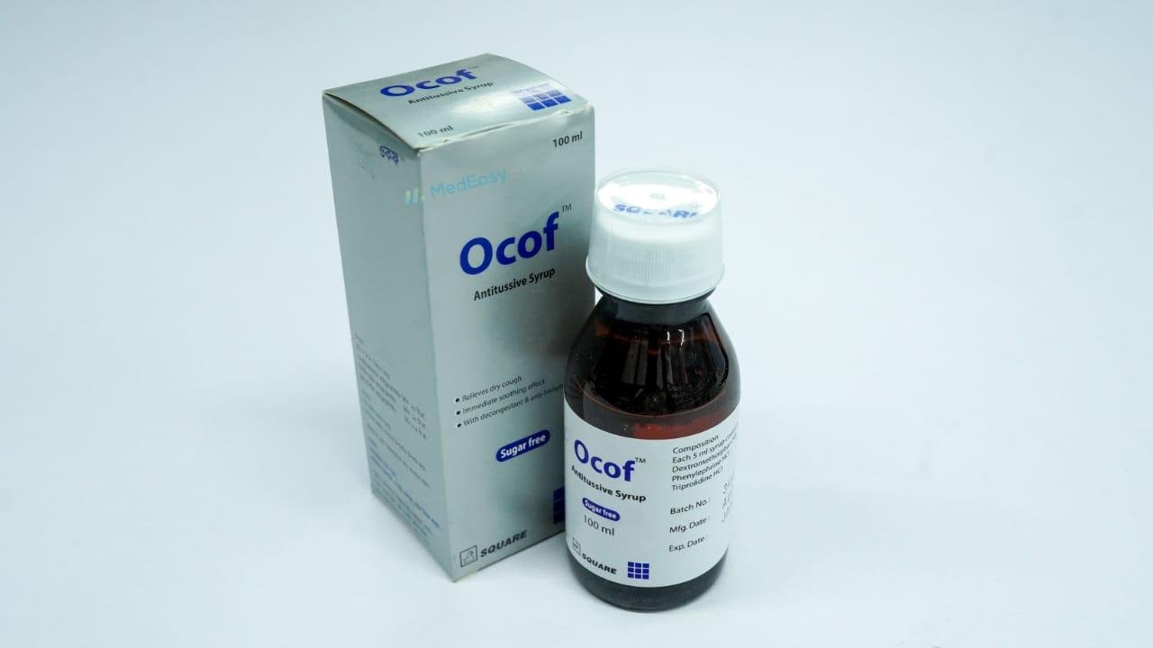 Ocof100 ml Syrup Dextromethorphan + Phenylephrine + Triprolidine